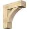 Ekena Millwork Thorton Block Rough Sawn Bracket w/ Offset Brace, Douglas Fir, 8"W x 26"D x 26"H BKT0806X26X26THR05RDF - alternate 1